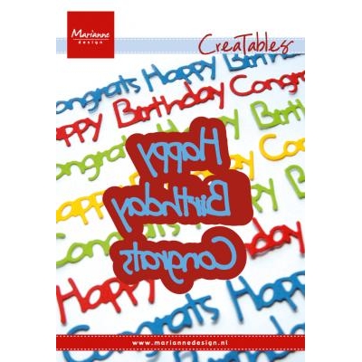 Creatables - Happy Birthday, Congrats