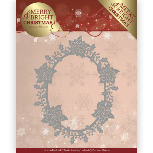 Buy A Precious Marieke Merry and Bright Christmas - Poinsettia Oval