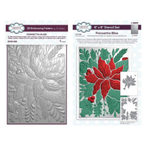 Creative Expressions Poinsettia Bliss Folder & Stencil set