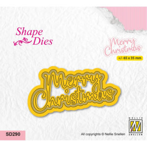 Shape Dies Merry Christmas