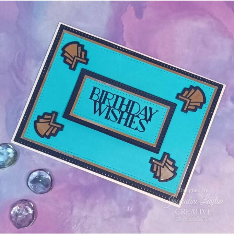 Sue Wilson Mini Expressions Art Deco Birthday Wishes