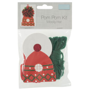 Pom Pom Decoration Kit Woolly Hat