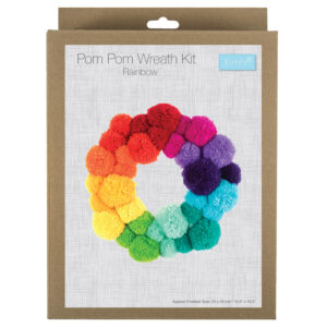 Pom Pom Wreath Kit Rainbow