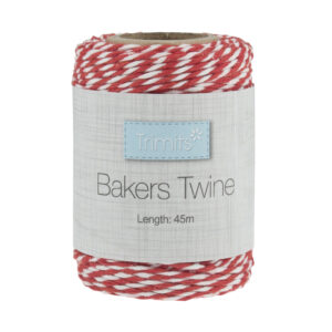 Bakers Twine: 45m x 2mm: Red and White