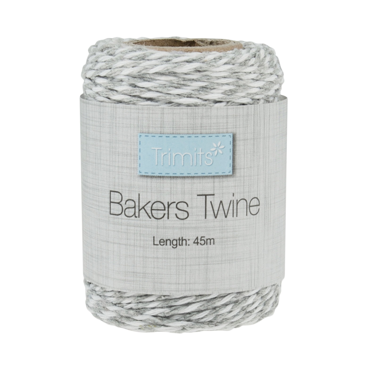 Buy A Bakers Twine: 45m x 2mm: Grey and White