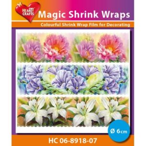 Magic Shrink Wraps - Painted Flowers Ø 6cm
