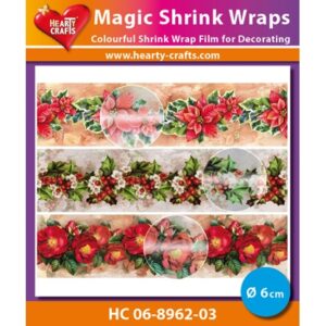 Magic Shrink Wraps - X-mas Flowers Ø 6cm
