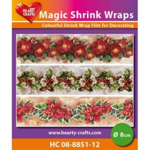 Magic Shrink Wraps - X-mas Flowers Ø 8 cm