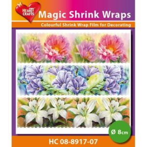 Magic Shrink Wraps - Painted Flowers Ø 8 cm