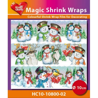 Magic Shrink Wraps - Snowmen Ø 10 cm