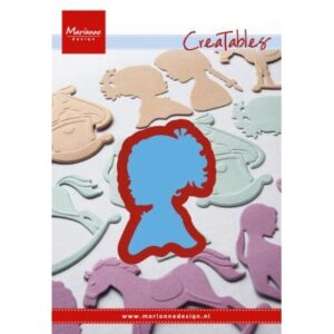 Creatables - Silhouette Girl with Ponytail