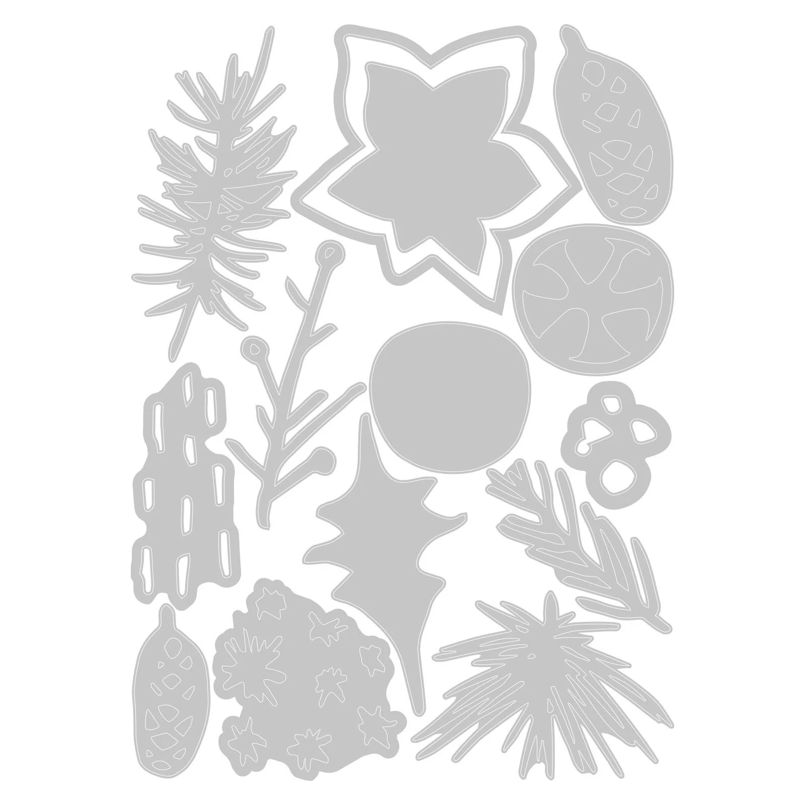 Thinlits Die Set Modern Festive 14pieces