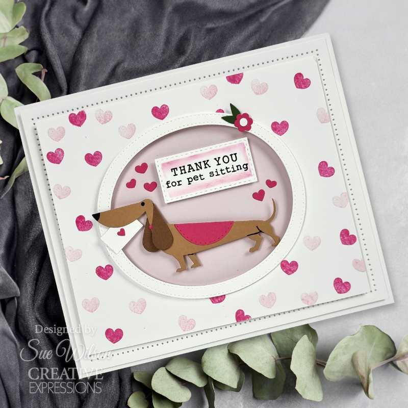 Sue Wilson Pet Pals 6 in x 8 in Clear Stamp Set