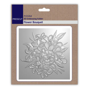 Presscut 3D Embossing Folder Flower Bouquet