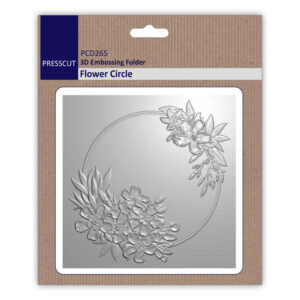 Presscut 3D Embossing Folder Flower Circle