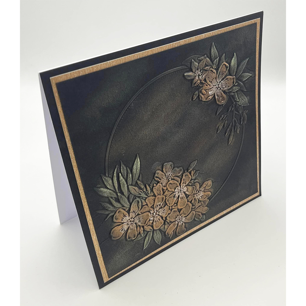 Presscut 3D Embossing Folder Flower Circle