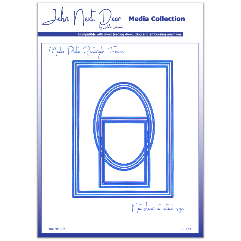 John Next Door Media Plate Rectangle Frame