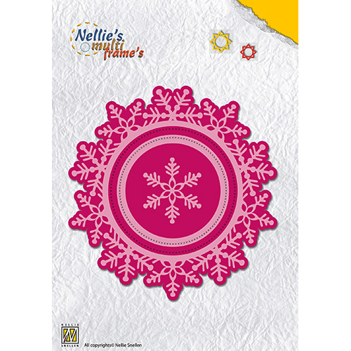 Buy A Nellie Snellen Multi Frame Die Round Christmas Wreath Snowflake