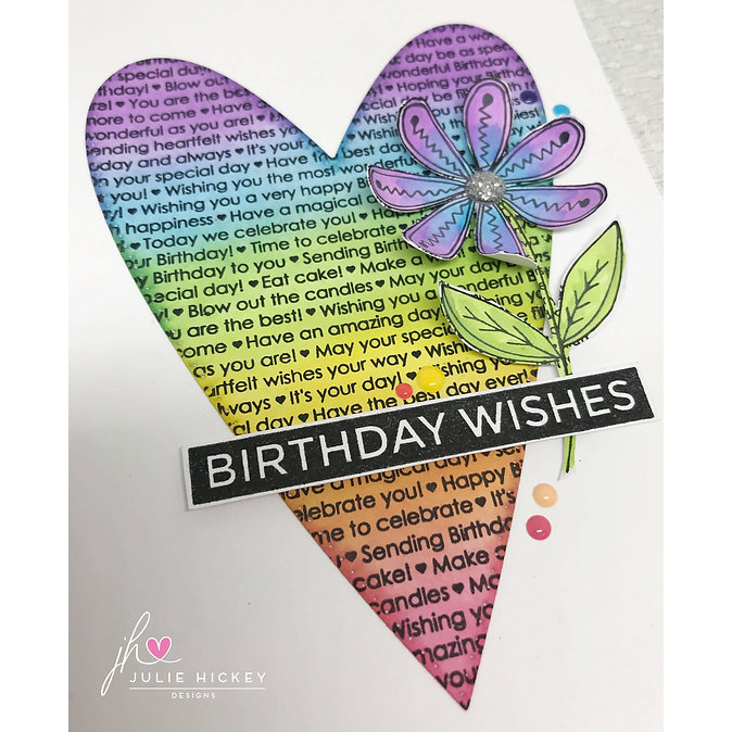Julie Hickey Designs Birthday Background Stamp Set