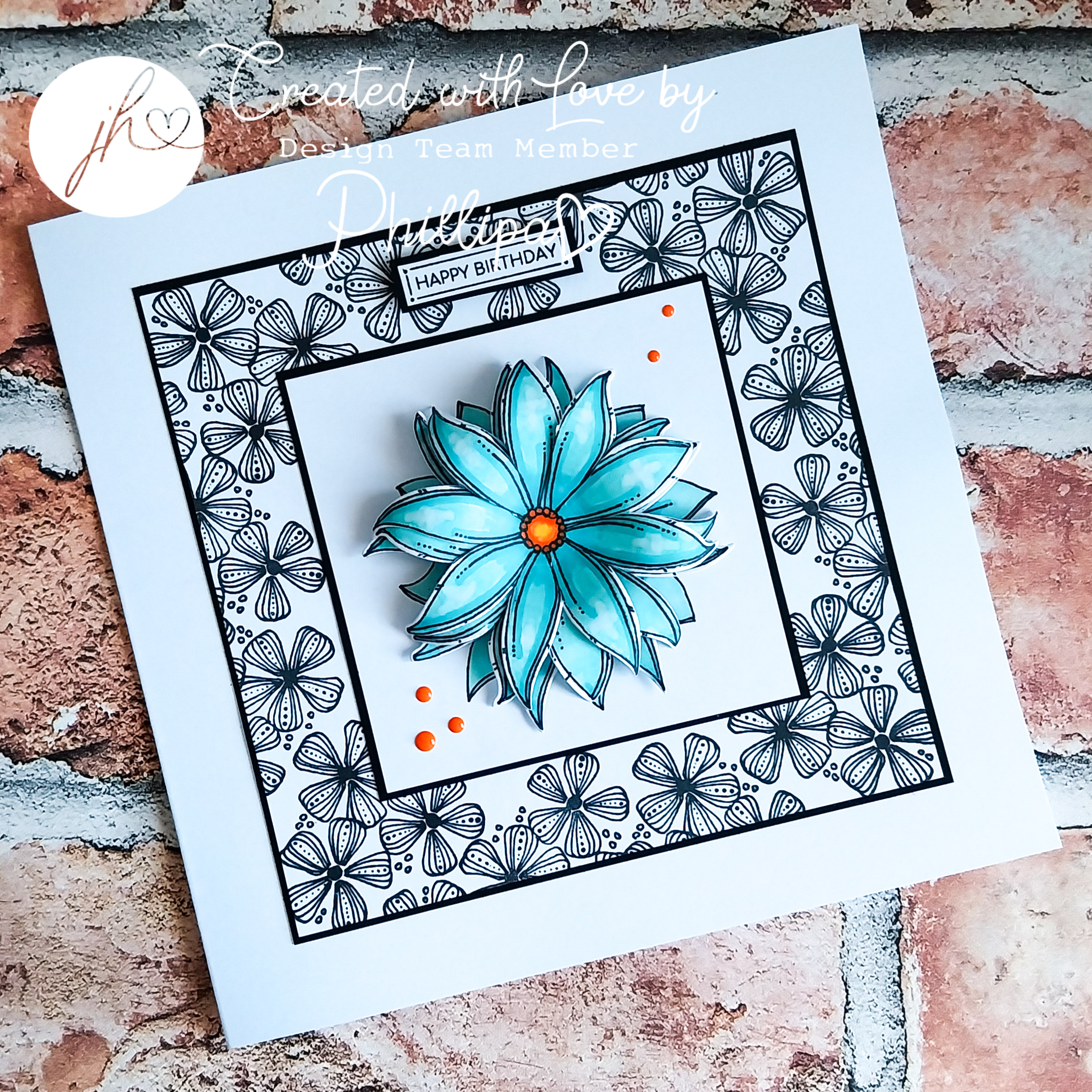 Julie's Hand Picked Florals A5 Stamp Set - Image 3