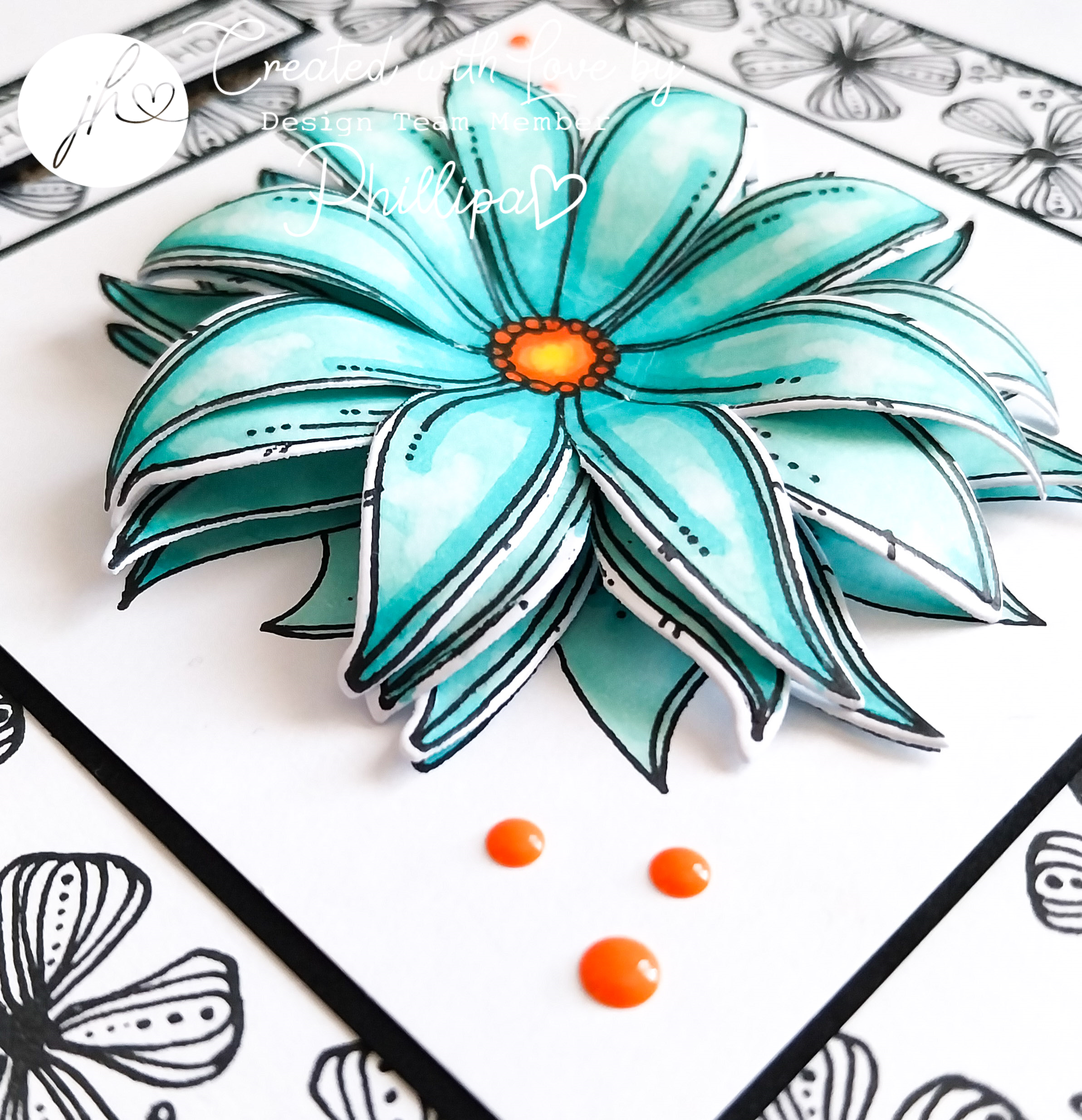 Julie's Hand Picked Florals A5 Stamp Set - Image 2