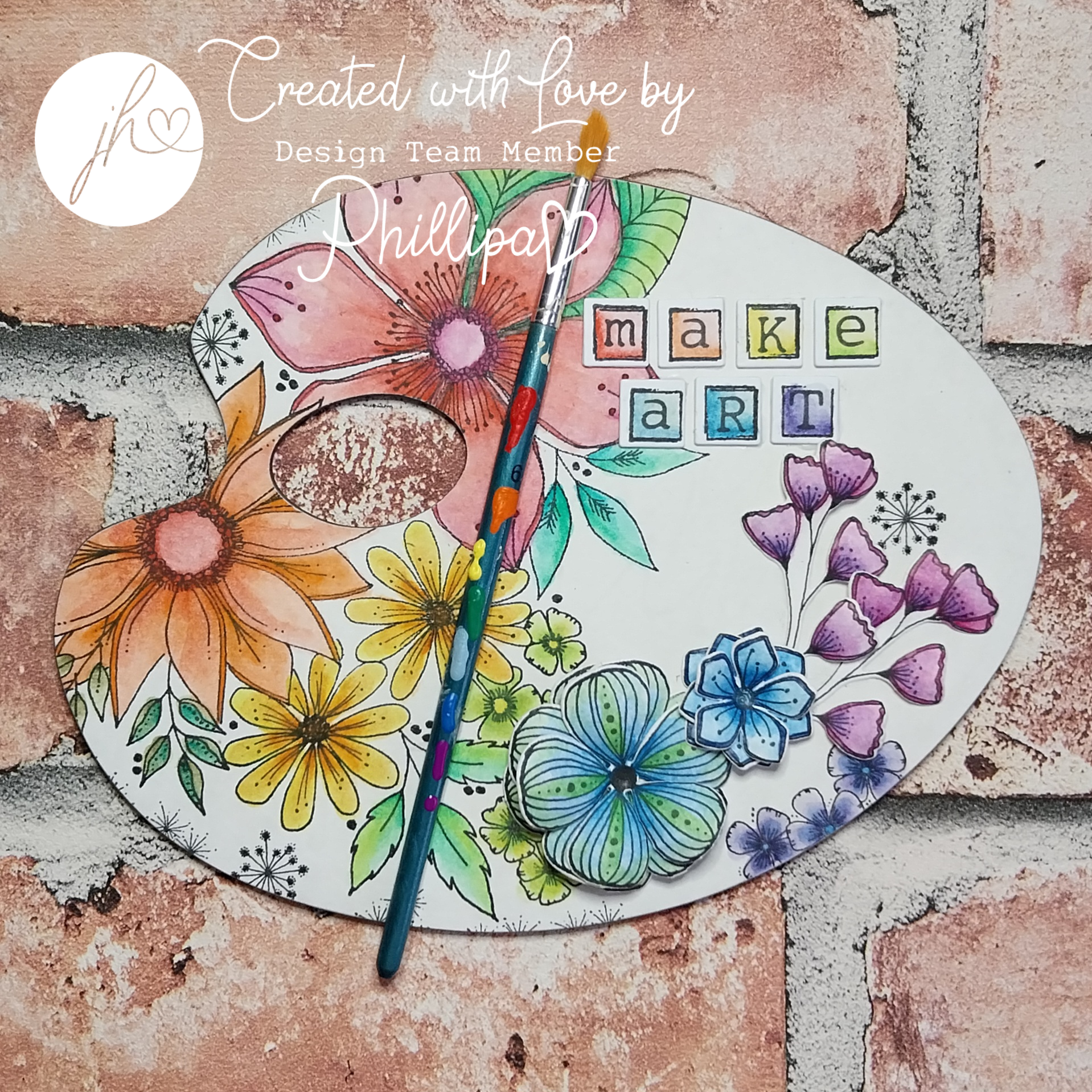 Julie's Hand Picked Florals A5 Stamp Set - Image 20