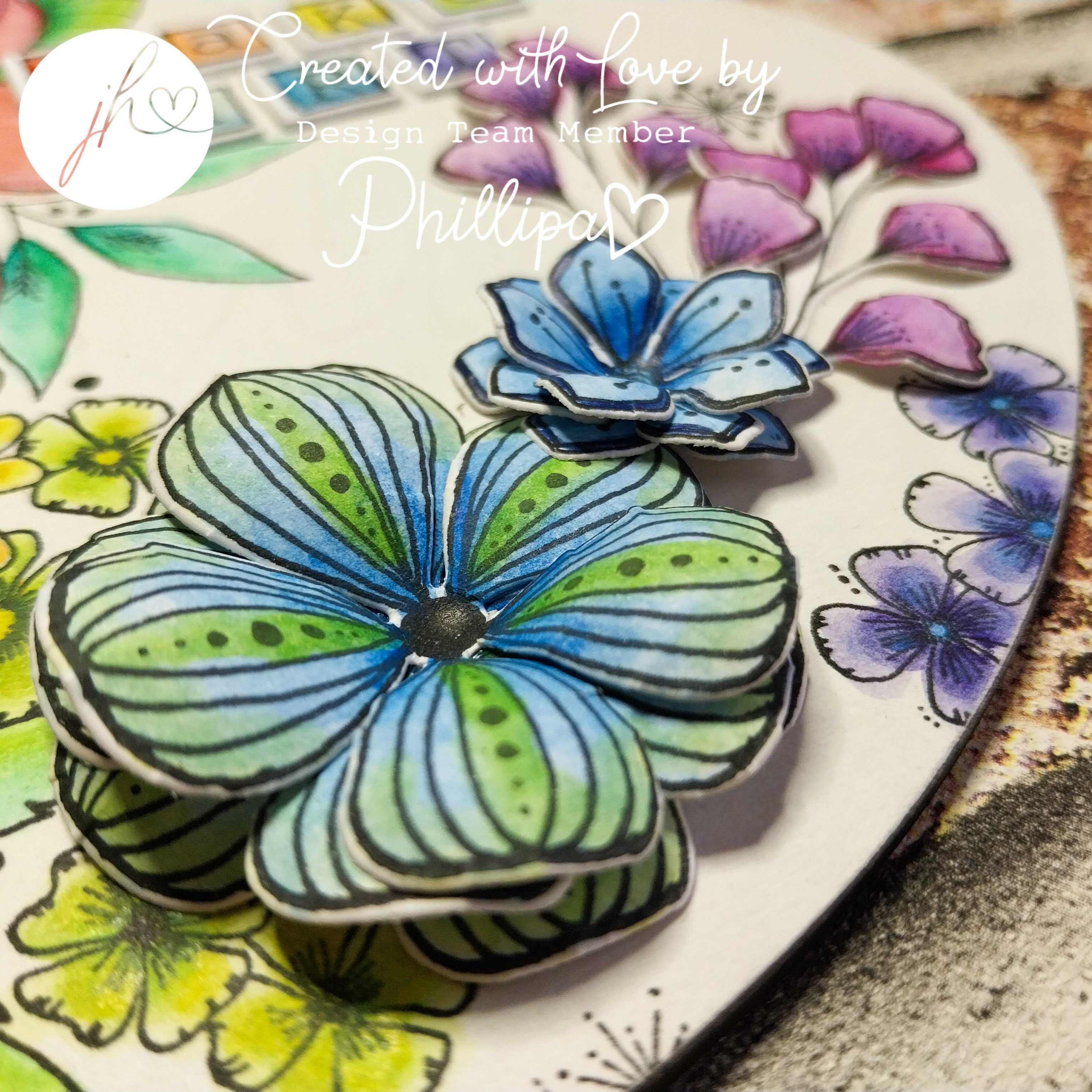 Julie's Hand Picked Florals A5 Stamp Set - Image 19