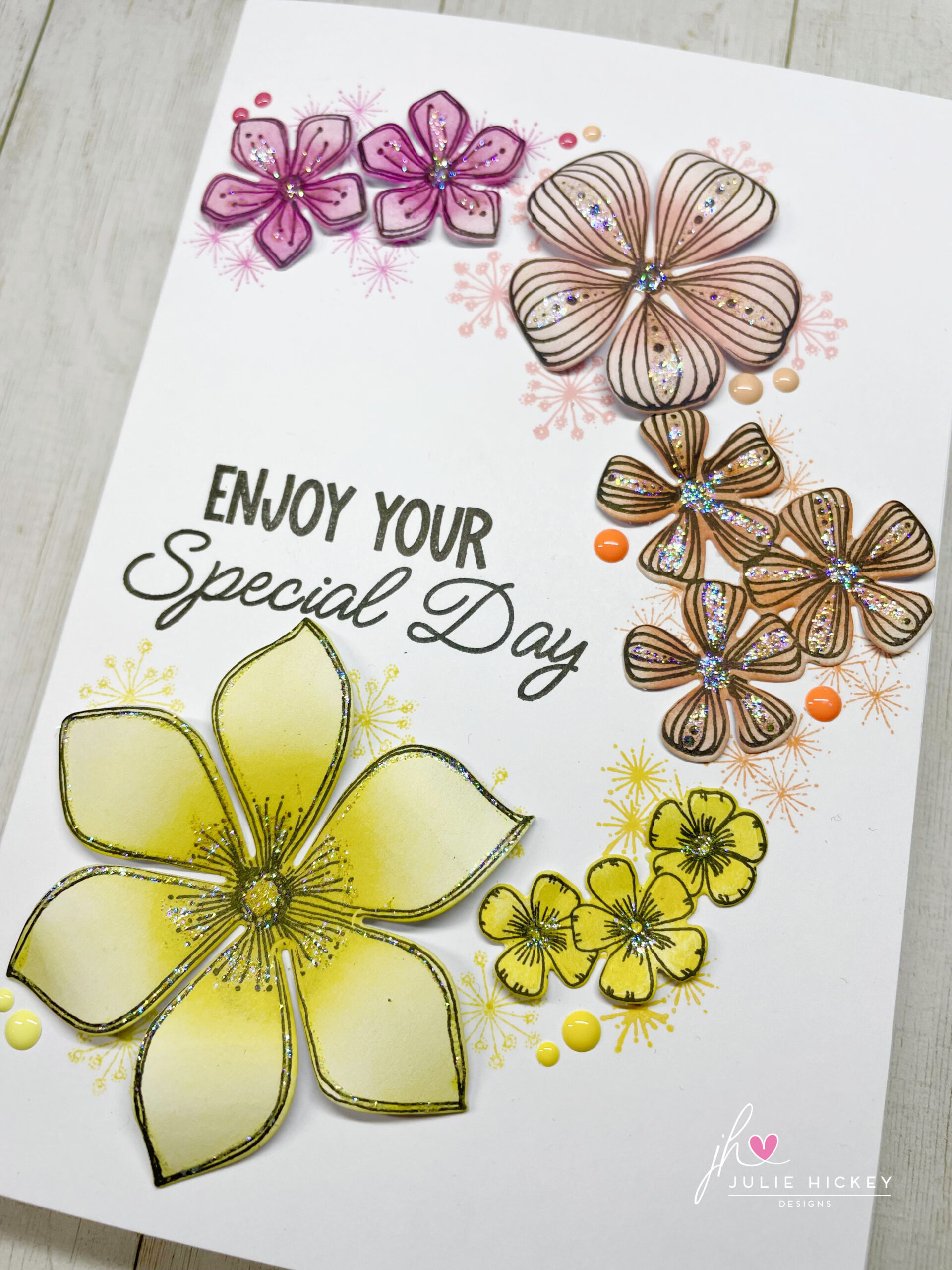 Julie's Hand Picked Florals A5 Stamp Set - Image 17