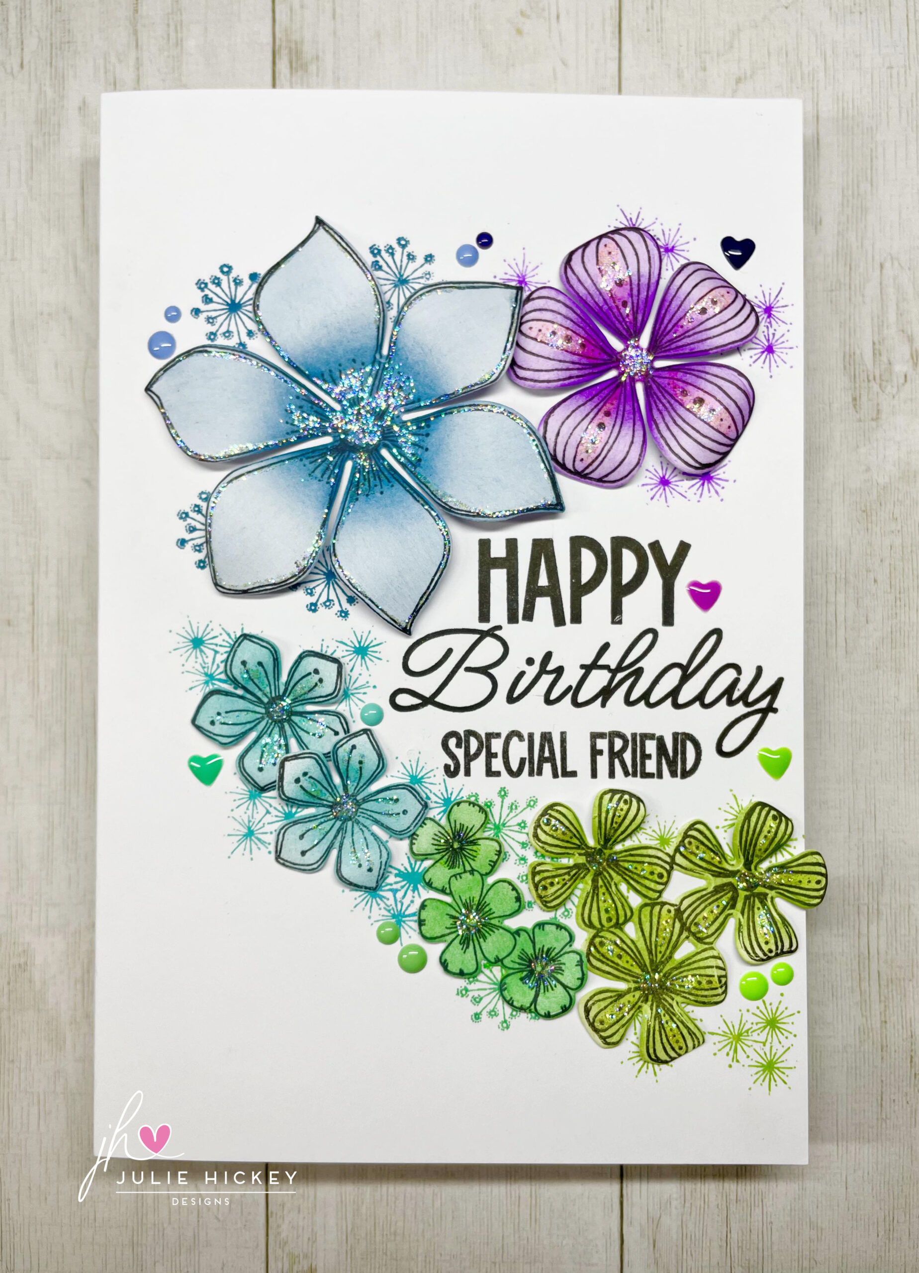 Julie's Hand Picked Florals A5 Stamp Set - Image 16