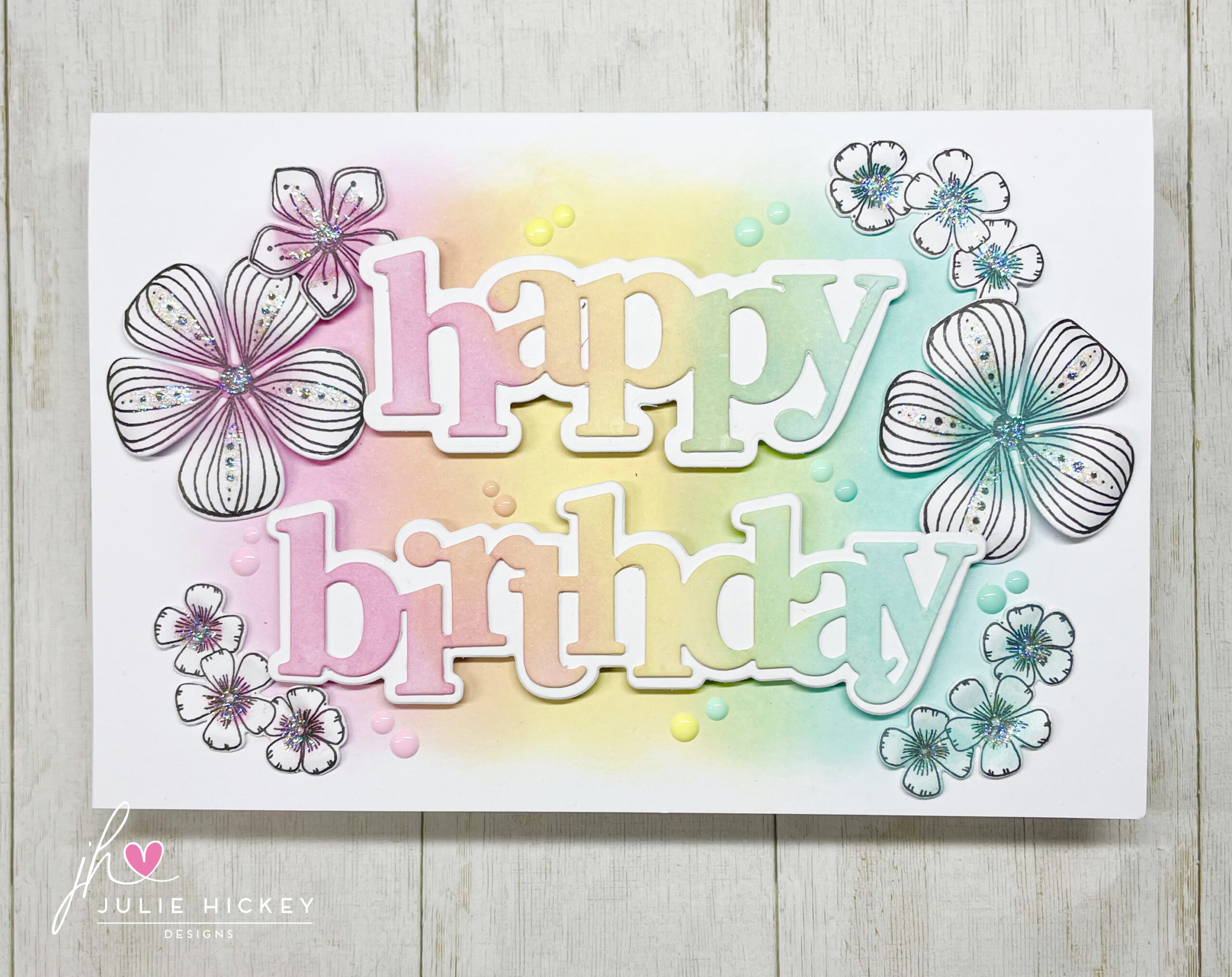 Julie's Hand Picked Florals A5 Stamp Set - Image 14