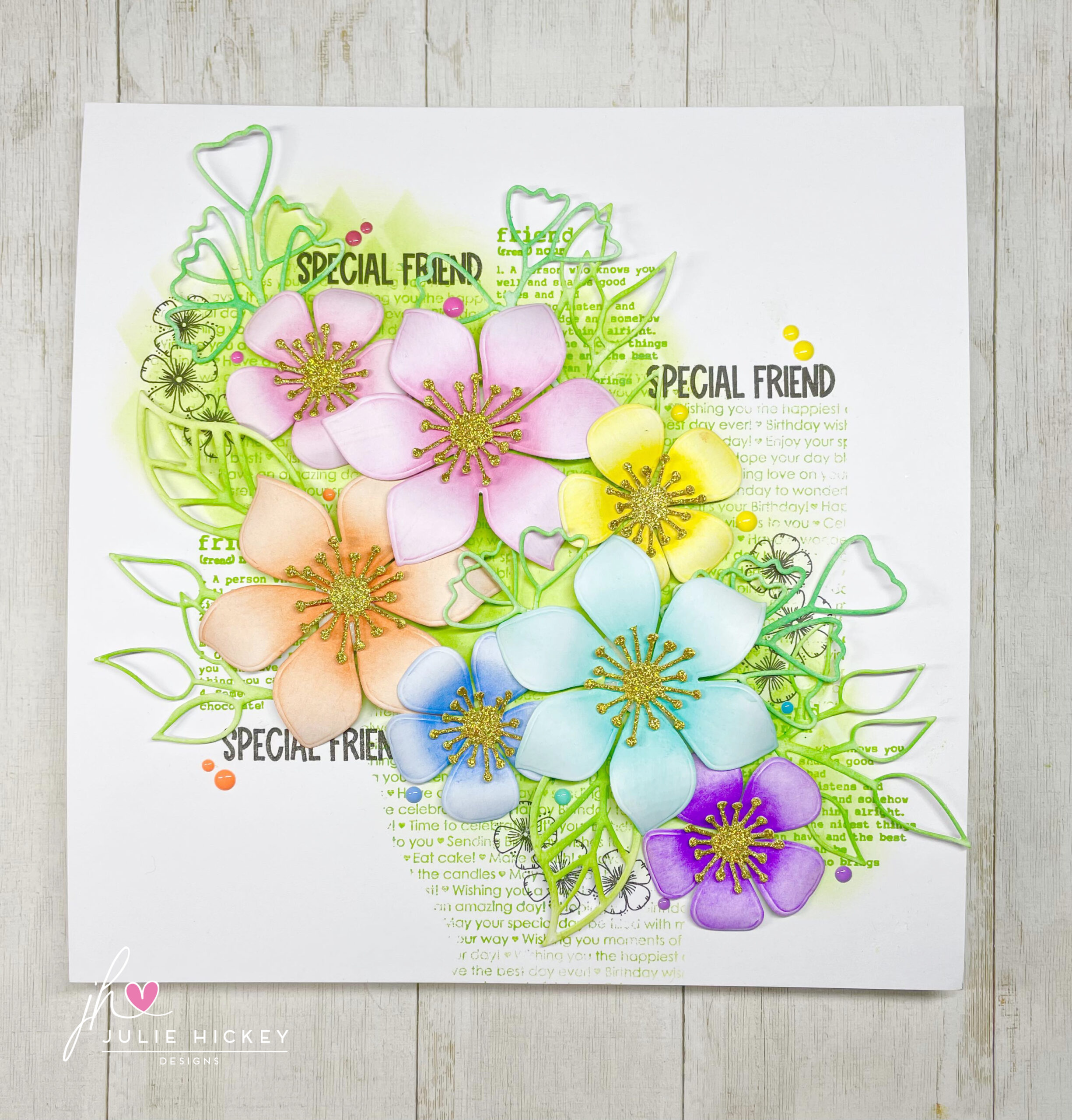 Julie's Hand Picked Florals A5 Stamp Set - Image 10