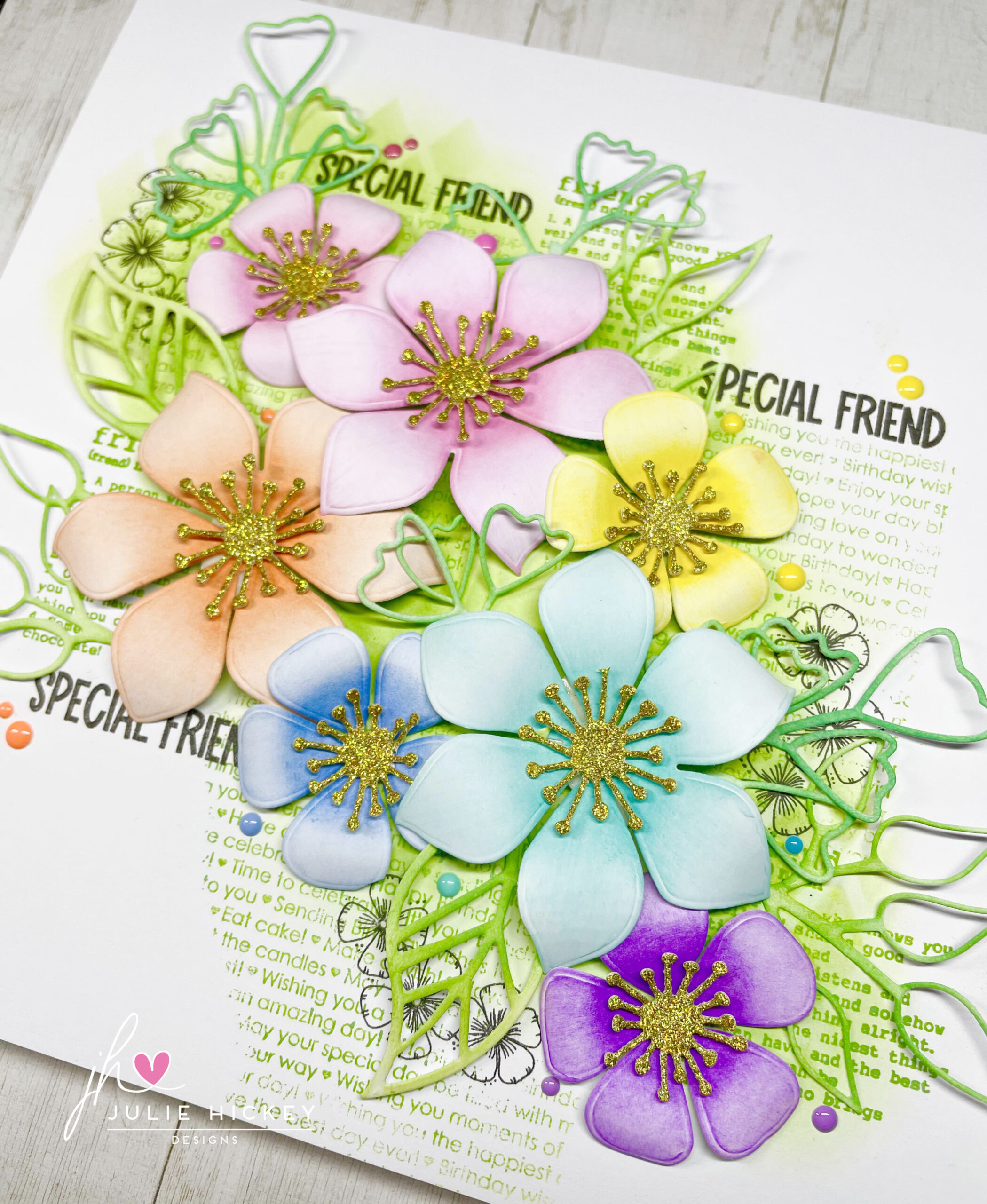 Julie's Hand Picked Florals A5 Stamp Set - Image 9