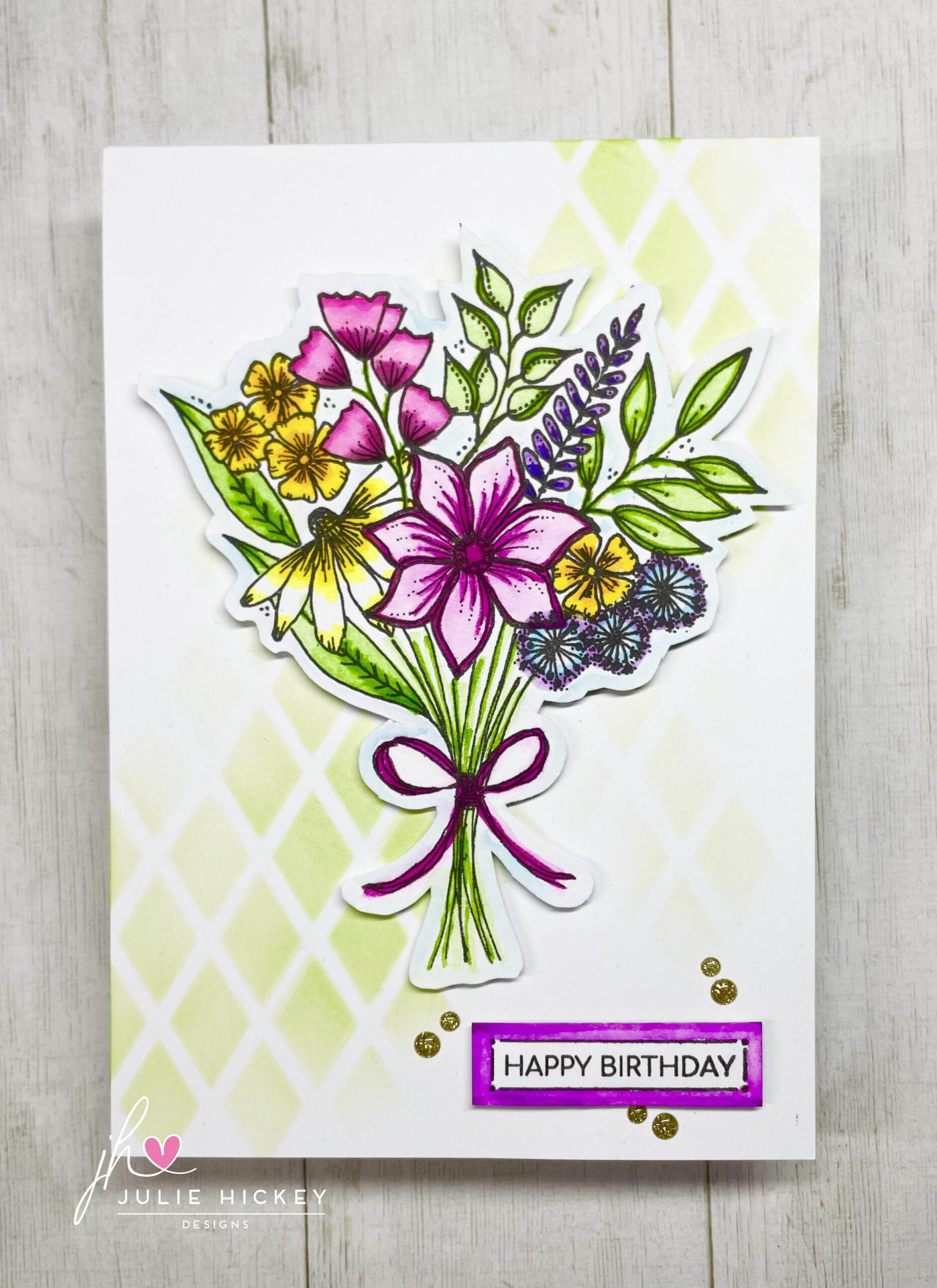 Julie's Hand Picked Bouquet A6 Stamp Set