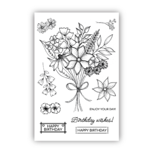 Julie's Hand Picked Bouquet A6 Stamp Set