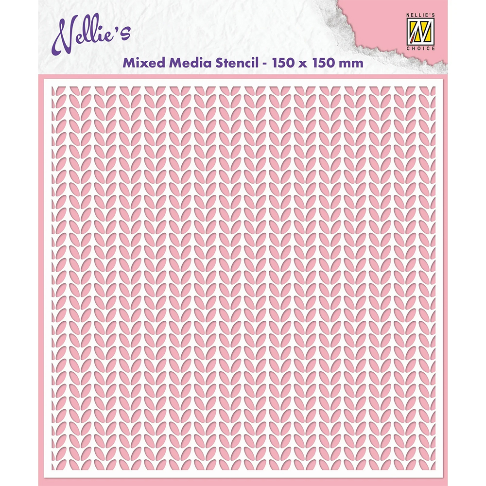 Nellie Snellen Knitting 3D Embossing Folder & Stencil set - Image 4