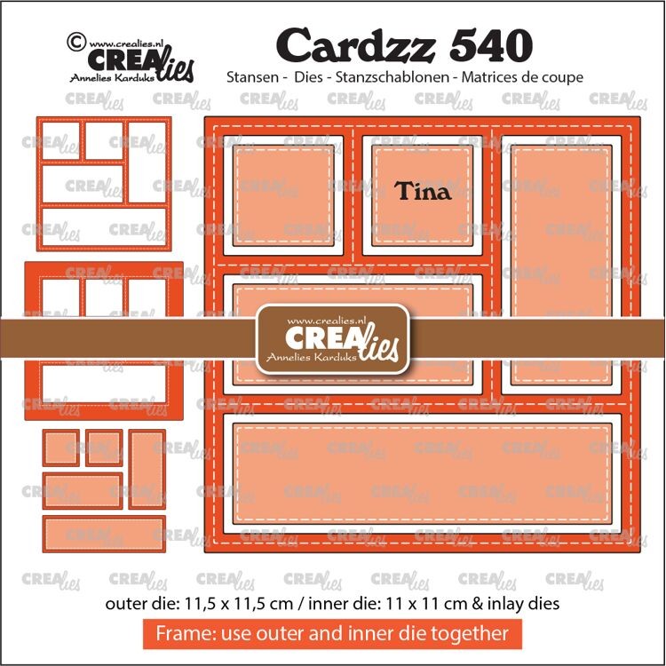 Buy A Crealies Cardzz Frame & Inlays Tina