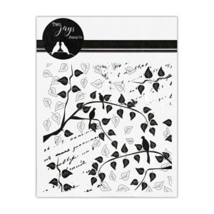 Two Jays Stamps - Leaves Collage