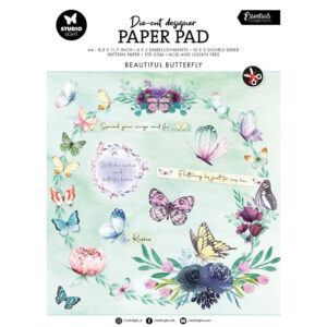 Essentials Die-Cut Paper Pad Beautiful Butterfly