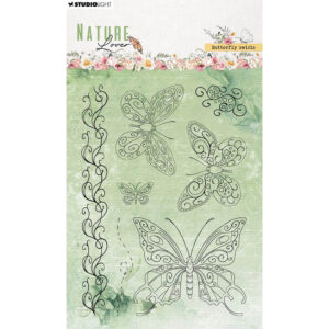 Nature Lover Clear Stamps Butterfly Swirls