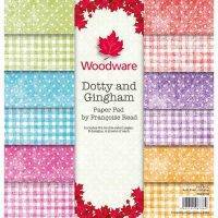 Buy A FRPP006 Woodware Francoise Read Dotty And Gingham 8 in x 8 in Paper Pad