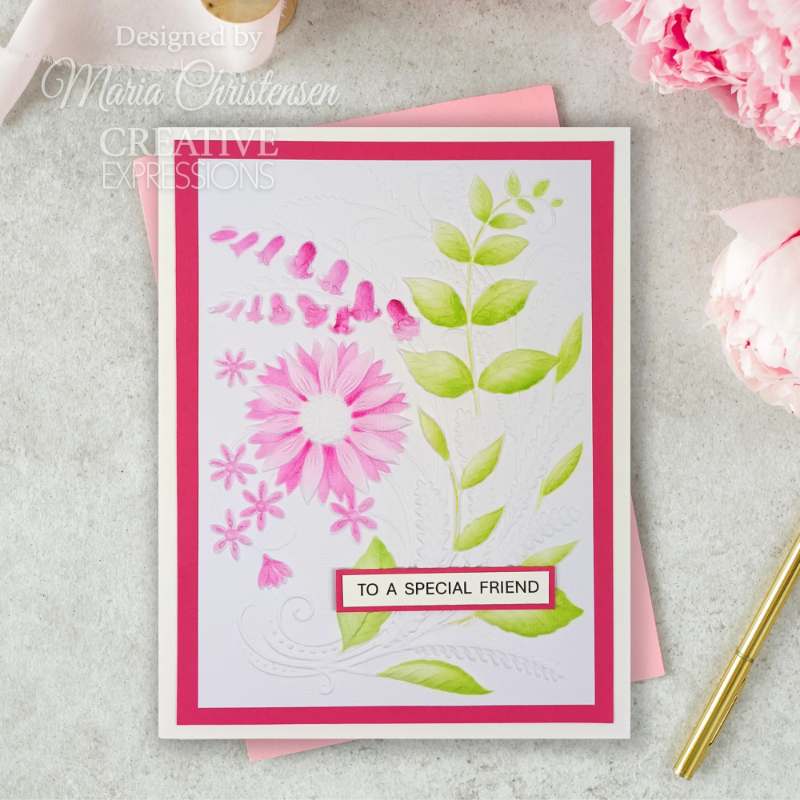 Paper Cuts Sunshine Serenade Companion Colouring Stencil - Image 2