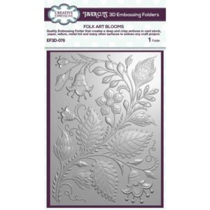 Papercuts 3D Embossing Folder - Folk Art Blooms