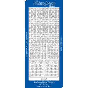 Starform Outline Sticker - Alphabet