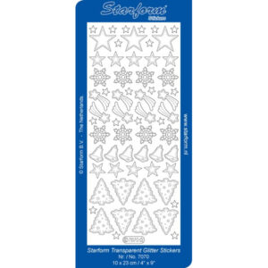 Starform Glitter Sticker Trees, Stars, Snowflakes and Bells