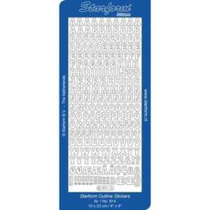 Starform Outline Sticker - Uppercase Alphabet