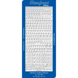 Starform Outline Sticker - Lower Case Alphabet