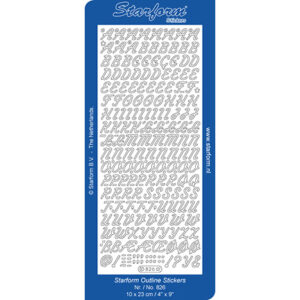 Starform Outline Sticker - Upper Case Alphabet