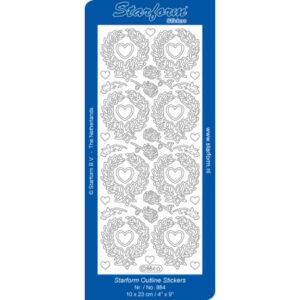 Starform Outline Sticker - Heart Wreath