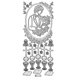 Starform Outline Sticker - Communion Boy