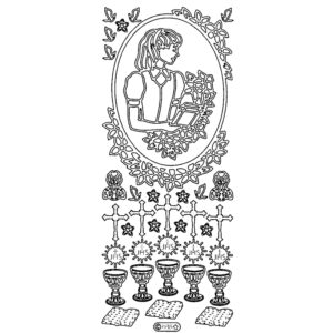 Starform Outline Sticker - Communion Girl